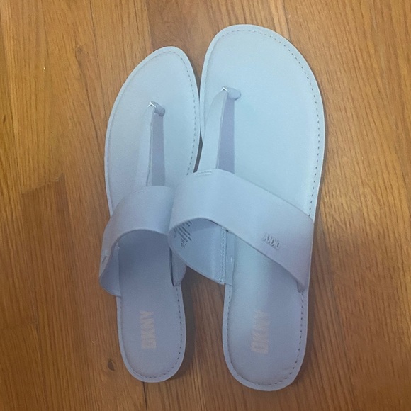 DKNY Sky Blue Thong Sandals - Picture 4 of 5
